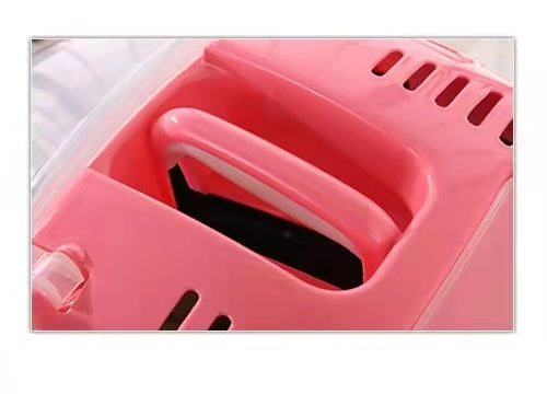 Small Animal Supplies Yes4pets Small Portable Travel Dog Cat Crate Pet Carrier Cage Comfort With Mat Pink