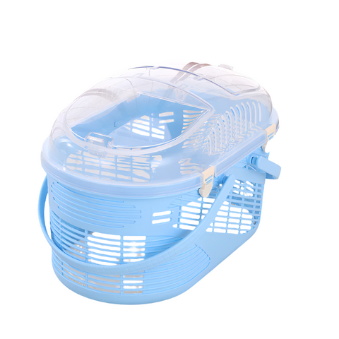 Small Animal Supplies Yes4pets Small Dog Cat Crate Pet Rabbit Guinea Pig Ferret Carrier Cage With Mat Blue