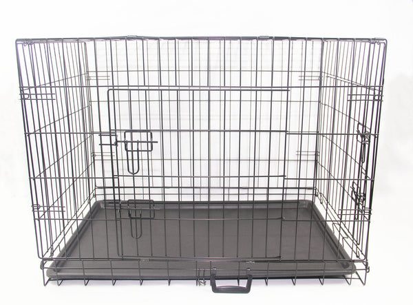 Small Animal Supplies 42' Portable Foldable Dog Cat Rabbit Collapsible Crate Pet Cage With Cover