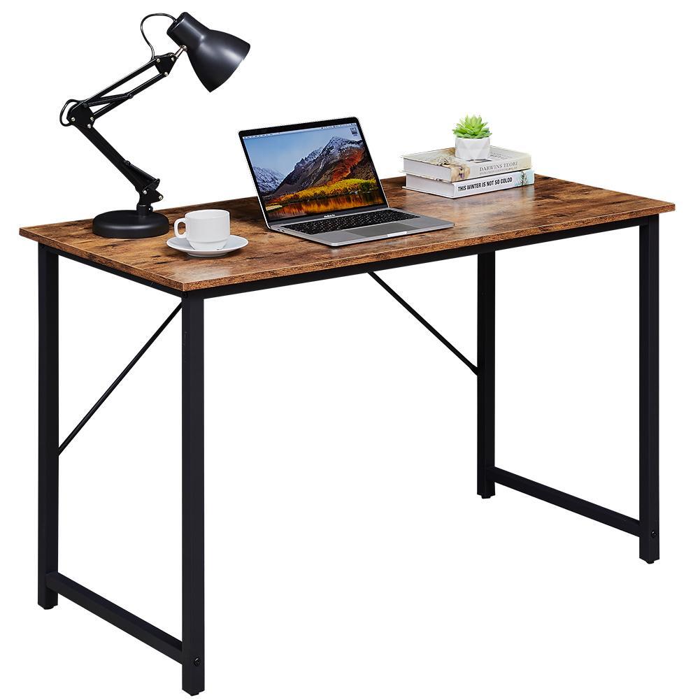 Yes4homes Computer Desk, Sturdy Home Office For Laptop, Modern Simple Style Writing Table, Multipurpose Workstation