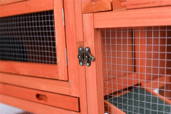 Small Animal Cages & Hutches Yes4pets Rabbit Hutch Metal Run Wooden Cage Guinea Pig House