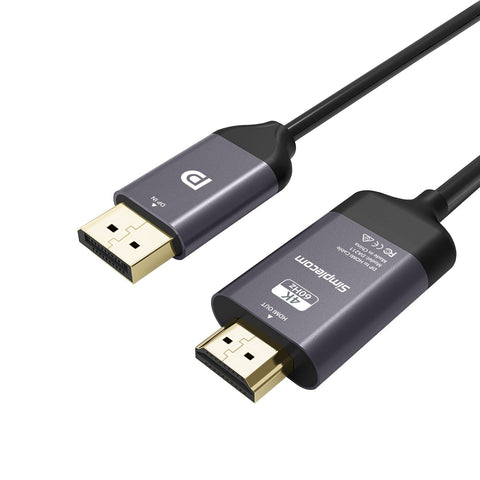 Monitor/AV Cables & Adapters Simplecom Da211 Active Displayport To Hdmi 2.0 Cable 2M 4K@60Hz