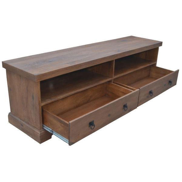 TV Stands & Entertainment Units Florence Etu Entertainment Tv Unit 180Cm 2 Drawer Solid Mango Timber Wood