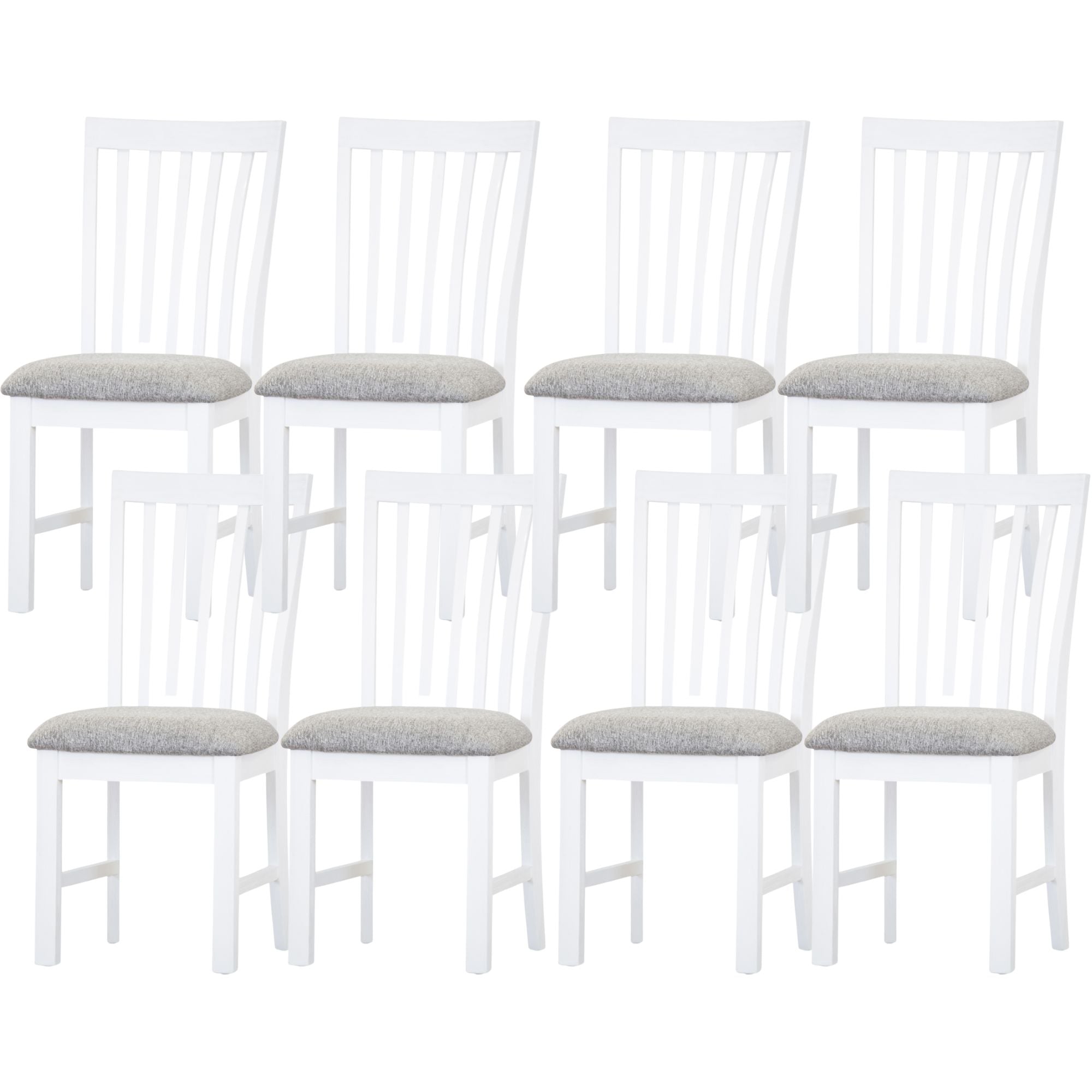 Dining Chairs Laelia Dining Chair Set Of 8 Solid Acacia Timber Wood Coastal Furniture White