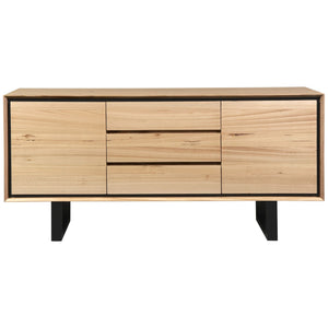 Sideboards & Buffets Aconite Buffet Table 180Cm 2 Door 3 Drawer Solid Messmate Timber Wood Natural