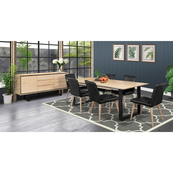 Sideboards & Buffets Aconite Buffet Table 180Cm 2 Door 3 Drawer Solid Messmate Timber Wood Natural