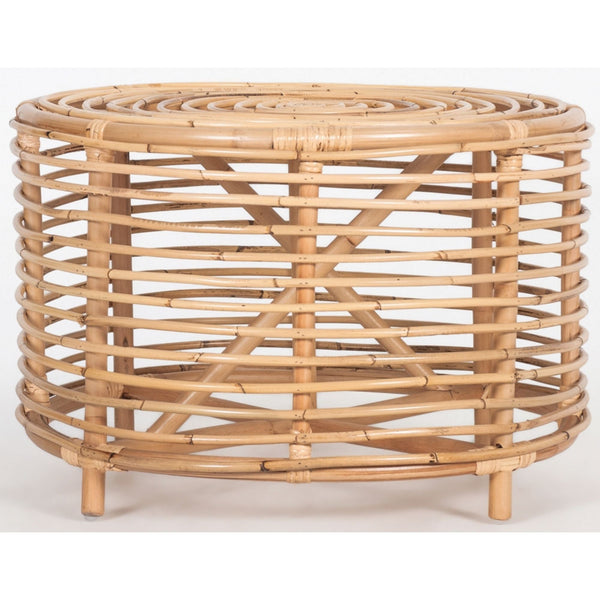 Side Tables Lilac 61Cm Rattan Round Side Table Natural