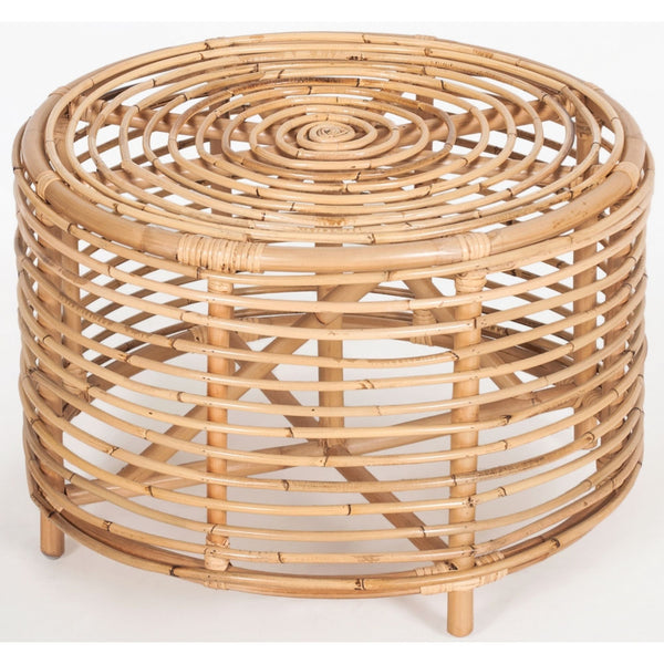 Side Tables Lilac 61Cm Rattan Round Side Table Natural