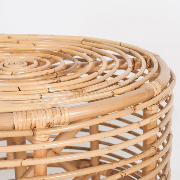 Side Tables Lilac 61Cm Rattan Round Side Table Natural