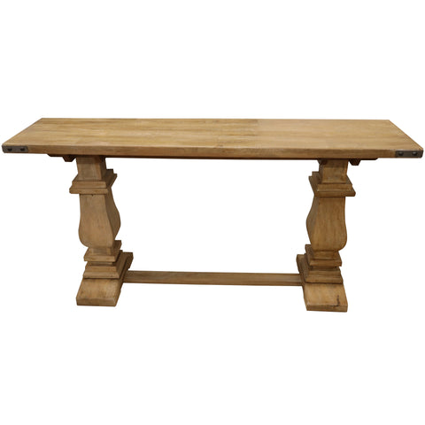 Hall Tables Gloriosa Console Entry Hallway Table 160Cm Pedestal Mango Wood Honey Wash