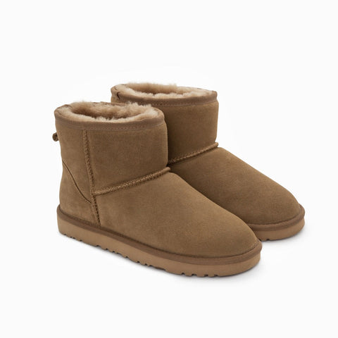 Boots Ugg Genuine Australian Sheepskin Unisex Mini Classic Suede (Olive)