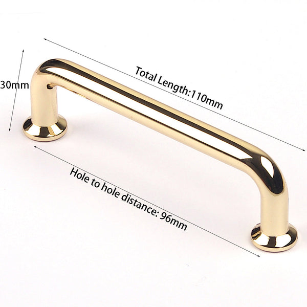 Cabinet Pulls 96Mm Polished Gold Furniture Kitchen Bathroom Cabinet Handles Drawer Bar Pull Knob