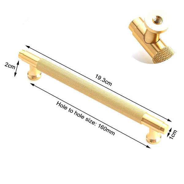 Cabinet Pulls Gold Furniture Door Kitchen Cabinet Handle Handles Pull Pulls Cupboard 160Mm