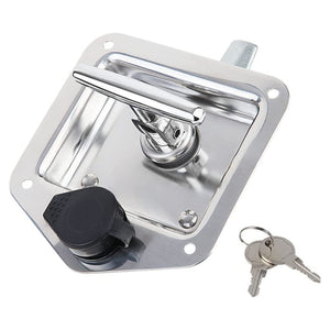 Caravan Parts Accessories Trailer Door Latch Rv Tool Box Lock Gasket T Handle With Keys 304 Stainless Steel