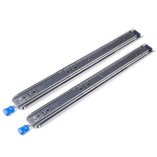 Cabinet Pulls 22In Pair 150Kg Heavy Duty Drawer Slides Rails Runners Locking Ball Bearing