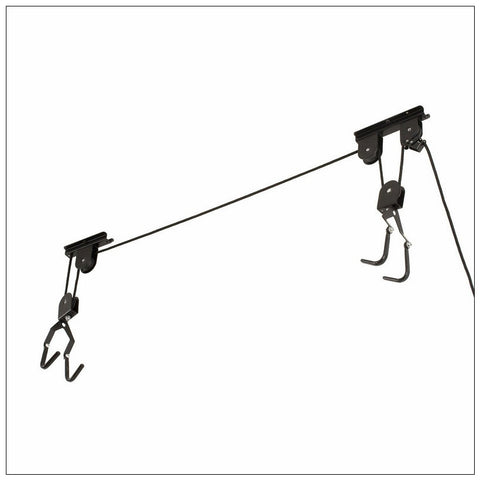 Kayak Storage Racks Kayak Bike Hoists Hanger Ladder Ceiling Mount 55Kg Capacity Hooks Pulleys