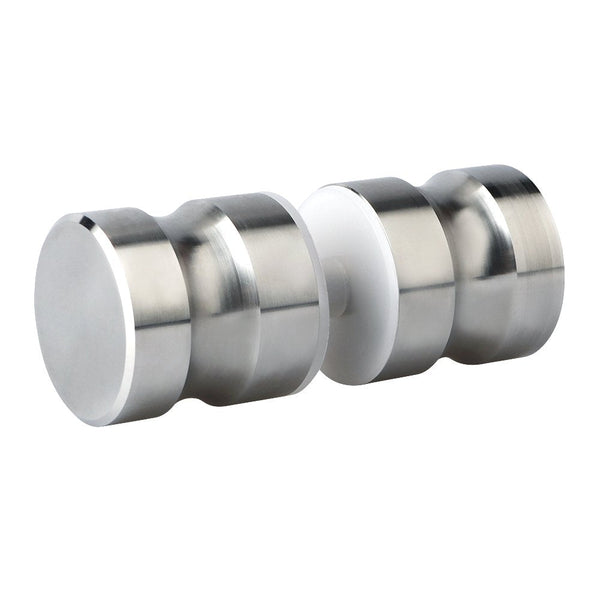 Door Knobs Shower Glass Door Knob Bathroom Round Back To Back Handle Sus304 Brushed Nickel