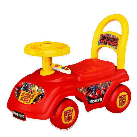 Kids Ride On Toys Hasbro Transformers Four Wheel Push Ride On Car 3+