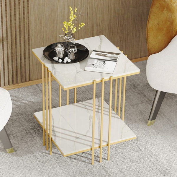 Side Tables Interior Ave Milano Gold Square Side Table