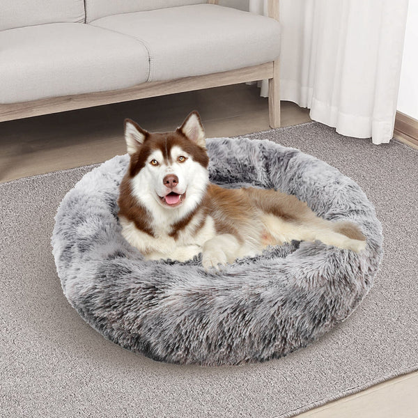 Pawfriends Pet Bed Dog Cat Calming Extra Large Sleeping Comfy Cave Washable 90Cm