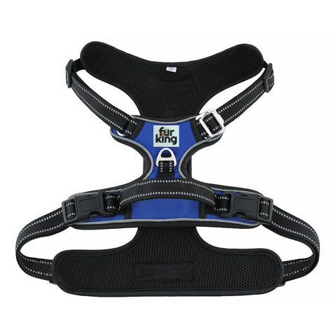 Harnesses Fur King Ultimate No Pull Dog Harness Medium Blue