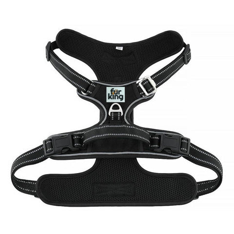 Harnesses Fur King Ultimate No Pull Dog Harness Small Black