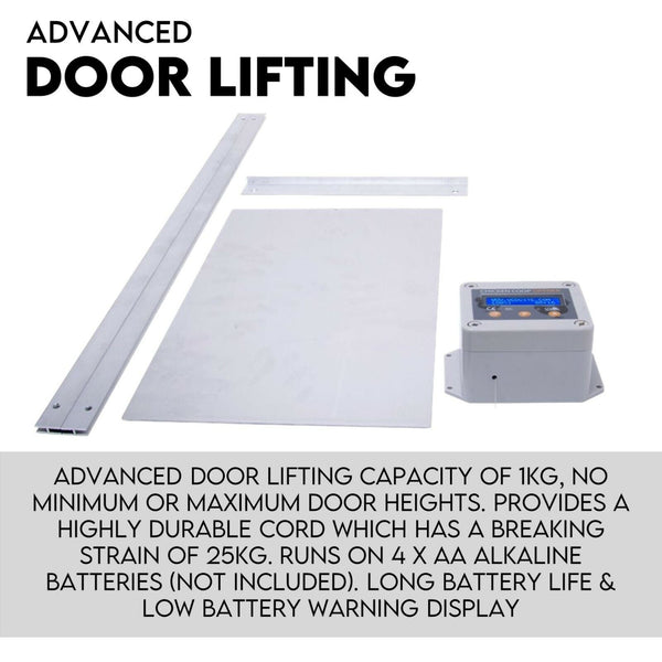 Pet Chicken Supplies Chicken Coop Door With Digital Lcd Screen To Manage Timer And Sensor