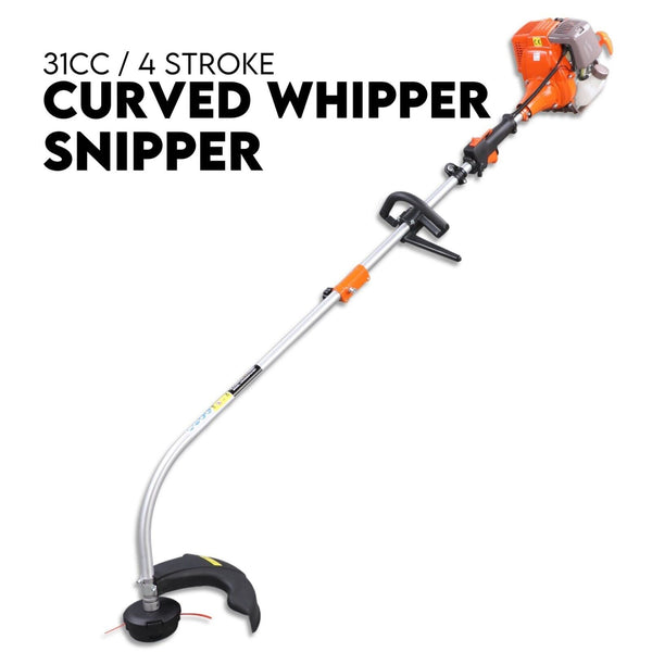 String Trimmers 4 Stroke Curved Split Shaft Line Trimmer Garden Lawn Whipper Snipper