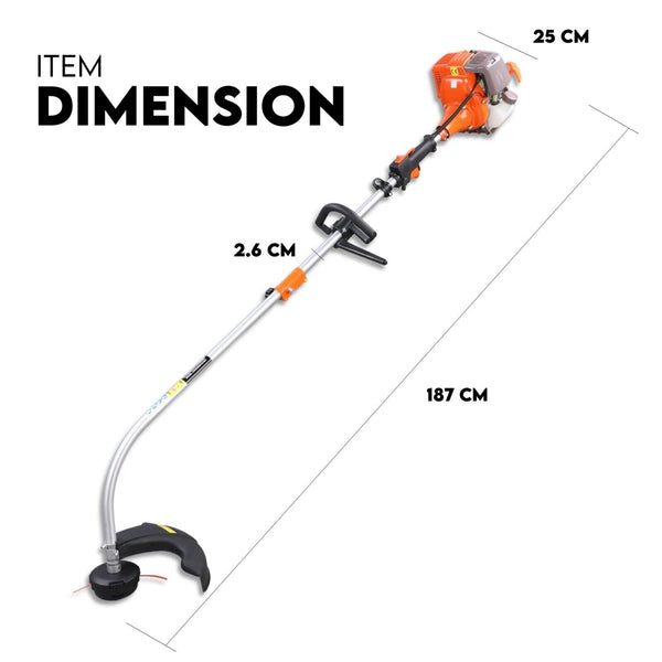 String Trimmers 4 Stroke Curved Split Shaft Line Trimmer Garden Lawn Whipper Snipper