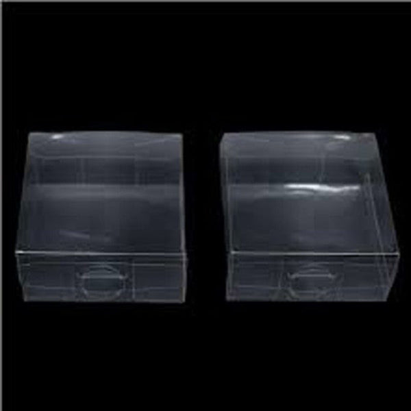 Gift Boxes 100 Pack Of 15*15*4Cm Clear Pvc Plastic Folding Packaging Small Rectangle/Square Boxes For Wedding Jewelry Gift Party Favor Model Candy Cho