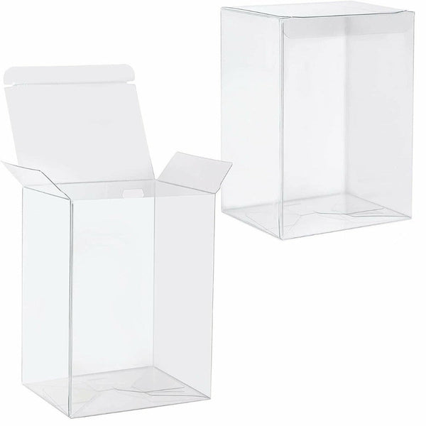 Gift Boxes 100 Pack Of Large Plastic 22X14.5Cm Rectangle Cube Box Exhibition Gift Product Showcase Clear Shop Display Storage Packaging