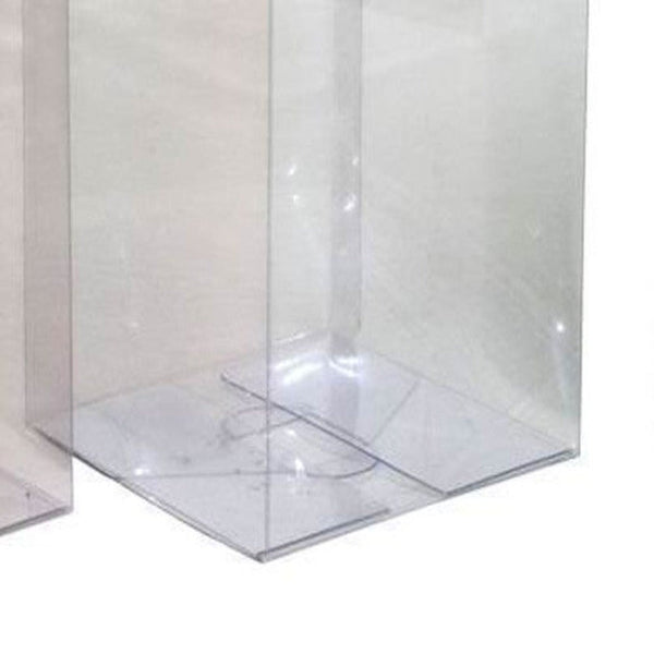 Gift Boxes 100 Pack Of Large Plastic 22X14.5Cm Rectangle Cube Box Exhibition Gift Product Showcase Clear Shop Display Storage Packaging