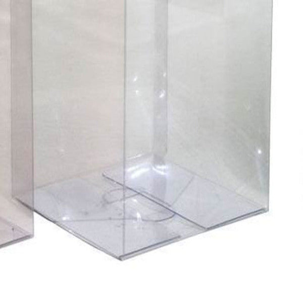 100 Pack Of 9Cm Sqaured Cube Gift Box - Product Showcase Clear Plastic Shop Display Storage Packaging