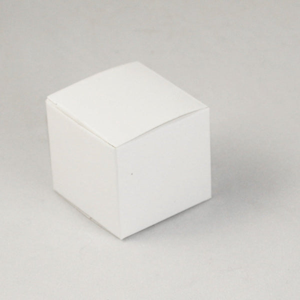 100 Pack Of White 8X8x8cm Square Cube Card Gift Box - Folding Packaging Small Rectangle/Square Boxes For Wedding Jewelry Party Favor Model Candy Chocolate Soap