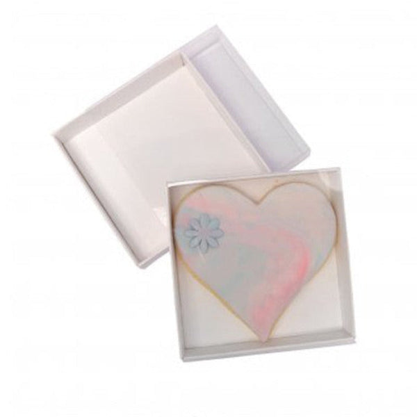 Gift Boxes 50 Pack Of 8Cm Square Wedding Invitation Coaster Favor Function Product Presentation Cookie Biscuit Patisserie Gift Box 2Cm Deep White Ca