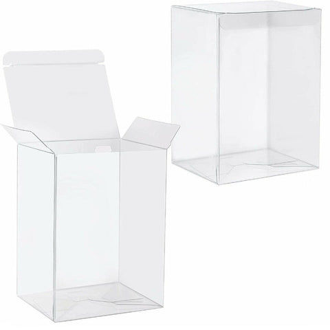 Gift Boxes 50 Pack Of Large Plastic 22X14.5Cm Rectangle Cube Box Exhibition Gift Product Showcase Clear Shop Display Storage Packaging