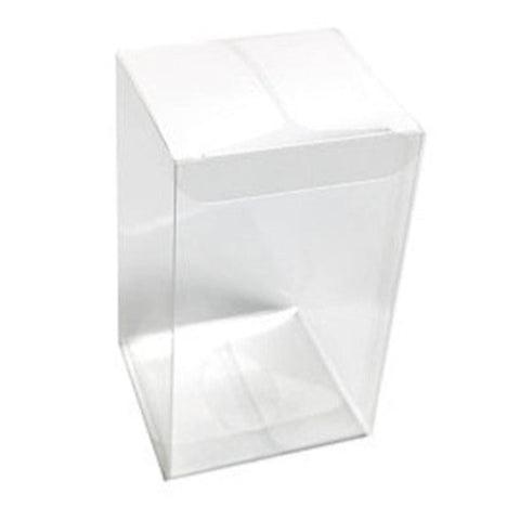 Gift Boxes 50 Pack Of 8X8x10cm Clear Pvc Plastic Folding Packaging Small Rectangle/Square Boxes For Wedding Jewelry Gift Party Favor Model Candy Choco