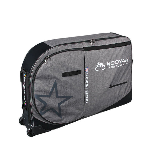 Nooyah Bike Travel Bag Case Plane Boat Shipping Transport, Fits Cross Country All Mountain Bike, Mtb, Tt, Road Triathlon 29Er 700C