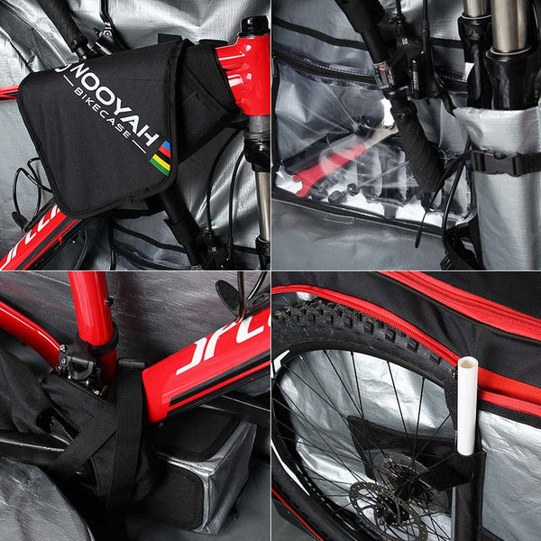 Bicycle Transport Cases & Bags Nooyah Bike Travel Bag Case Plane Boat Shipping Transport, Fits Cross Country All Mountain Bike, Mtb, Tt, Road Triathlo