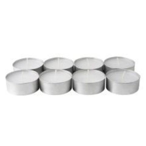 Candles Large Tealight 6Cm Wide In Silver Foil Cup 50 A Pack Party Event Wedding Bbq Dinner Romantic Ambience Decor