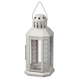 Grey Metal Miners Lantern Summer Wedding Home Party Room Balconey Deck Decoration 21Cm Tealight Candle