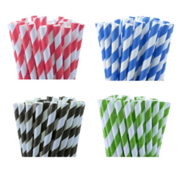 1000 Bulk Wholesale Pack Red White Drinking Straws Biodegradable Eco Paper Birthday Party Event Bistro Bar Cafe Take Away