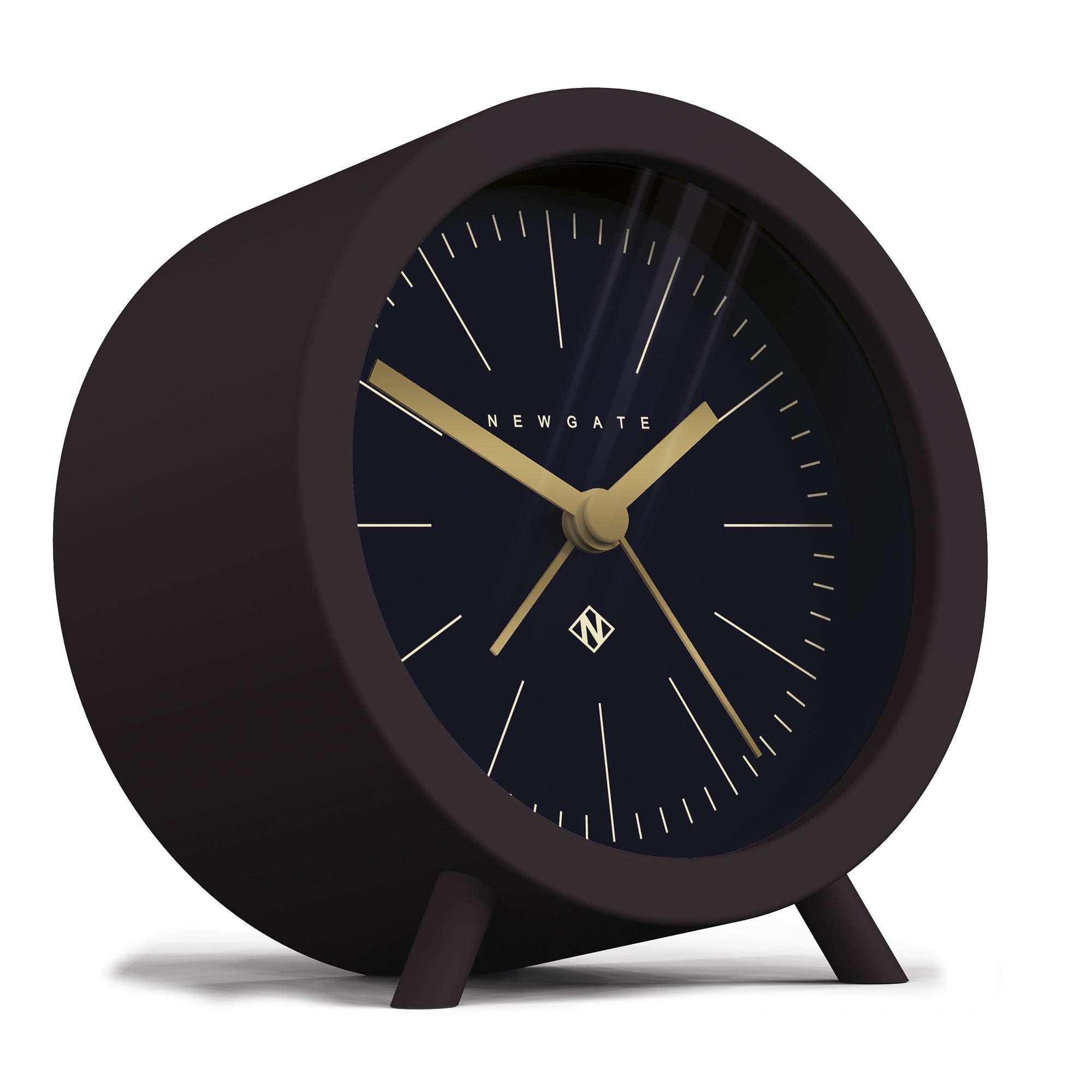 Alarm Clocks & Clock Radios Newgate Fred Alarm Chocolate Black Reverse Dial