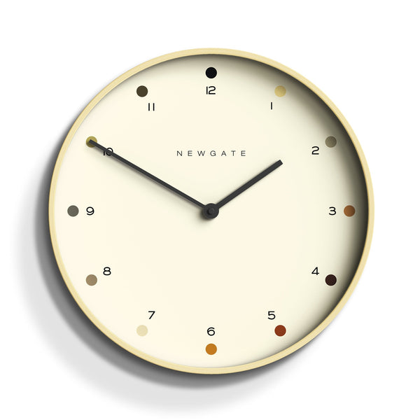 Wall Clocks Newgate Mr Clarke Clock Pale Wood Dot Dial