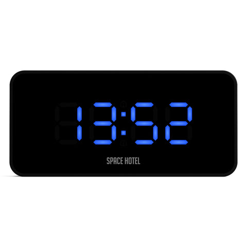 Alarm Clocks & Clock Radios Newgate Space Hotel Hypertron Alarm Clock Black Case Lens