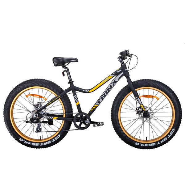 Bicycles Trinx Tiger T106 Fat Bike Shimano 7 Speed Bicycle Orange