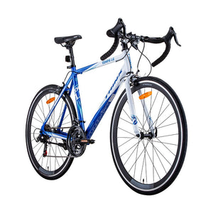 Bicycles Trinx 700C Road Bike Tempo1.0 Shimano 21 Speed Racing Bicycle 59Cm Blue/White