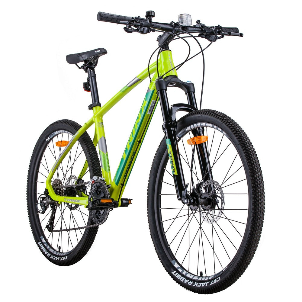 Bicycles Trinx X1 Mtb Mountain Bike Shimano Altus M370 27 Speed 17 Inches Frame Yellow/Grey Green