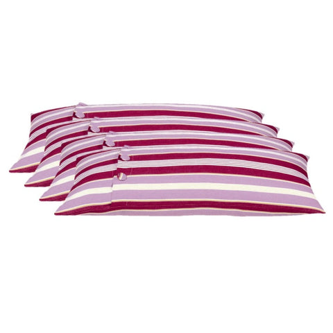 Cushion Covers Pack Of 4 Coste Fuchsia 35X70cm Multicoloured Striped Cushion Cover