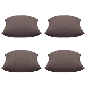 Cushion Covers Pack Of 4 Elements Stone Brown Solid Base Colour Square